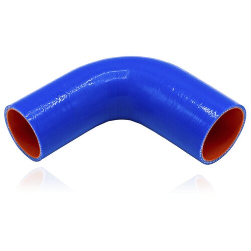 Патрубок силиконовый с переходом, угол 90 градусов, d60x70, L150x150