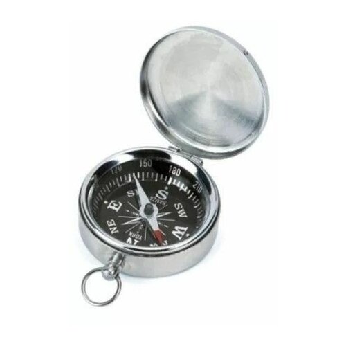 фото Компас cliff с крышкой, металлический корпус