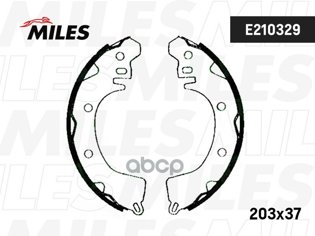 E210329 Miles Колодки Тормозные Барабанные Miles арт. E210329