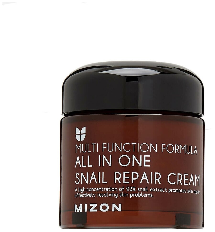 Восстанавливающий крем для лица Mizon All In One Snail Repair с экстрактом улитки, 75 мл