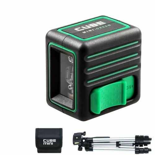 Уровень лазерный ADA Cube MINI Green Professional Edition уровень лазерный ada armo 2d green professional edition до 40 м 2 луча 535 нм ± 0 3 мм м