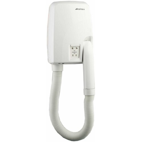 Фен для волос настенный KSITEX F-2000A1 1200 Вт пластик белый 1056000₽