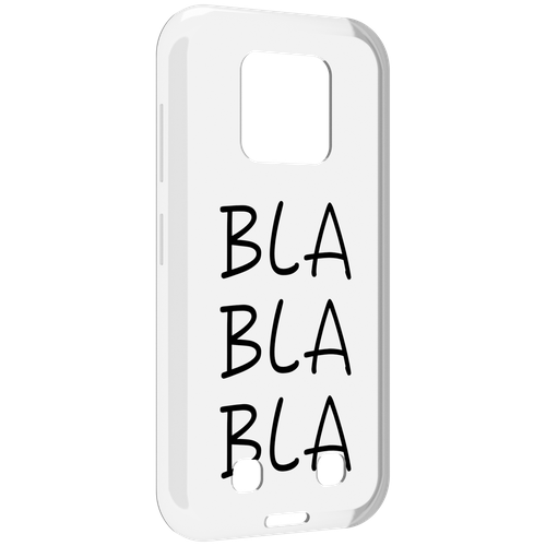 Чехол MyPads Bla-Bla для Oukitel WP18 задняя-панель-накладка-бампер