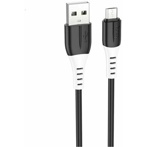 Кабель USB MicroUSB Hoco X82 <черный> aux кабель 3 5 3 5 aksberry x175 круглый силиконовый с металлич ноконечниками черный 1м