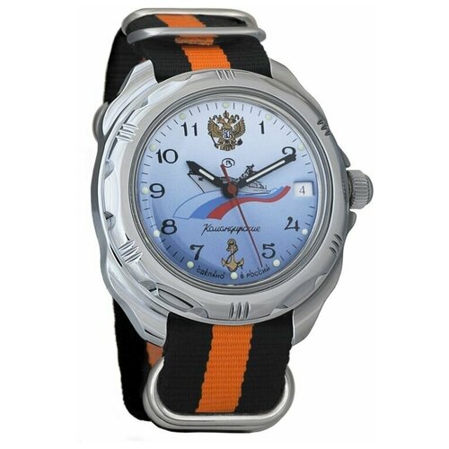 Наручные часы Восток Командирские, оранжевый наручные часы восток командирские 211619 голубой