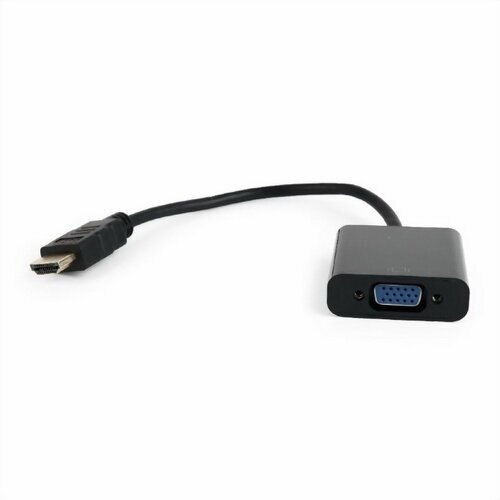 Видеоадаптер HDMI(m) / VGA(m) Cablexpert (A-HDMI-VGA-04) черный