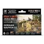 Набор красок Vallejo MODEL COLOR SET: WWII GERMAN WAFFEN SS (6) - изображение