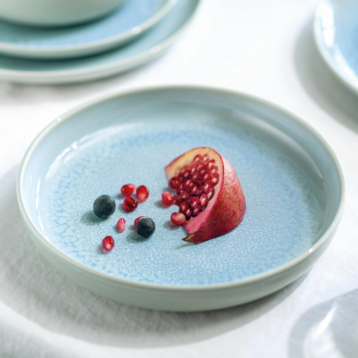 Глубокая тарелка Crafted Blueberry turquoise like. by Villeroy & Boch, 21 см, Фарфор