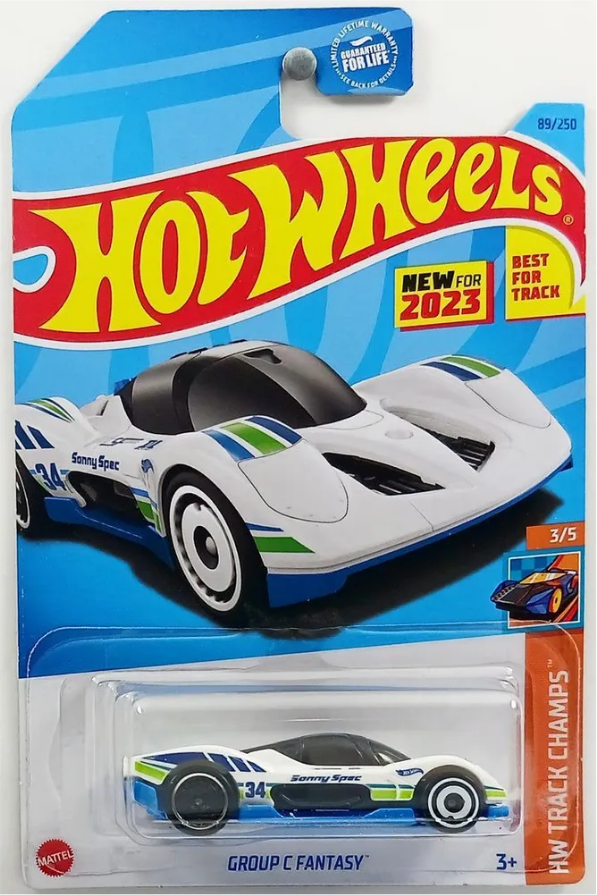 Hot Wheels Машинка базовой коллекции GROUP С FANTASY белая 5785/HKG34