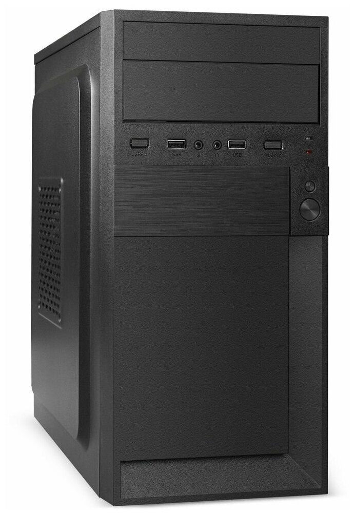 Корпус Minitower ExeGate Ex291143rus BAA-105-01-AA500 (mATX, БП AA500 с вент. 8см, 4*USB, аудио, чер