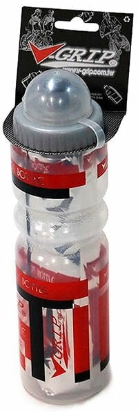 Фляга V-700AA 500 мл термос пластик, красный/прозрачный