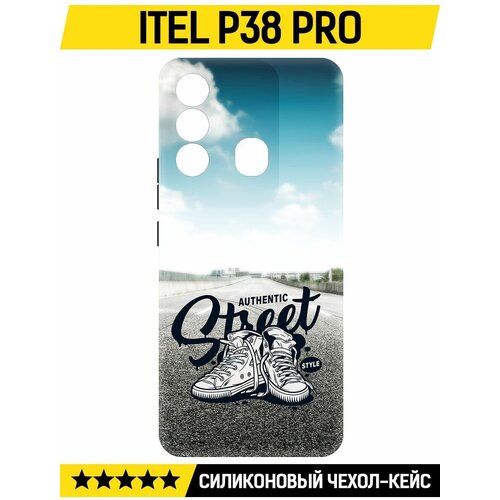 Чехол-накладка Krutoff Soft Case Кроссовки мужские Уличный стиль для ITEL P38 Pro черный чехол накладка krutoff soft case кроссовки мужские уличный стиль для tecno spark 10 pro черный