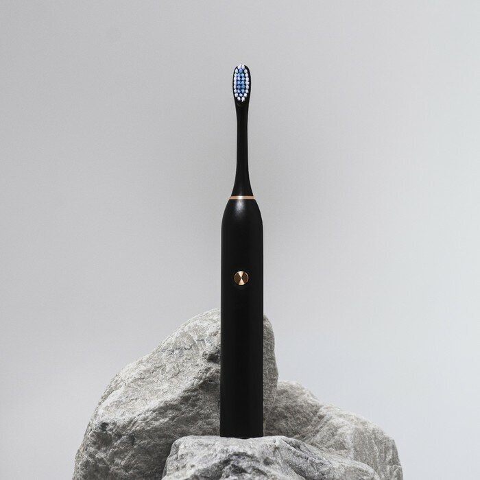 Luazon Home Электрическая зубная щётка Luazon LP-004, вибрационная, от 1хAA (не в компл.), черная