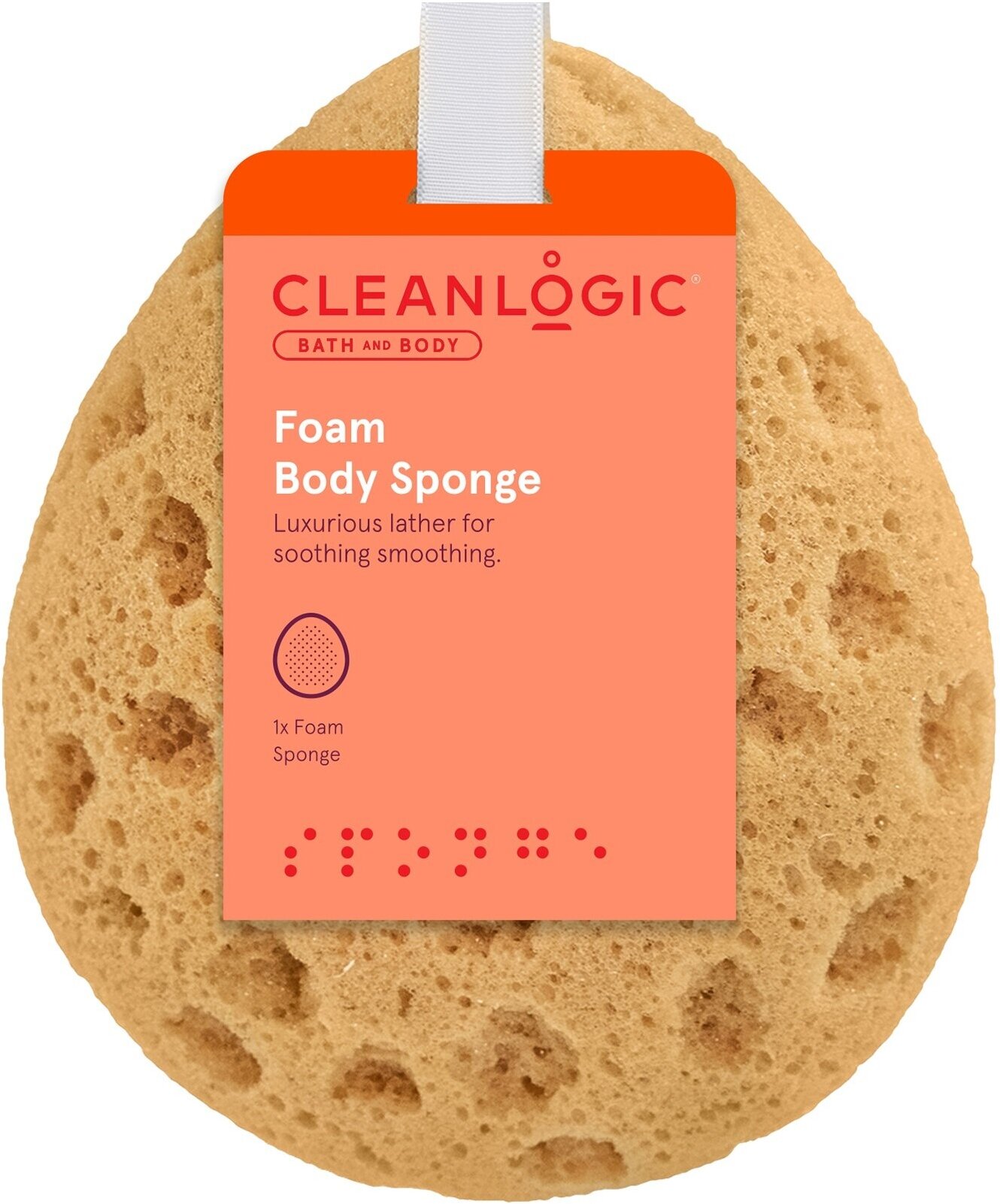 CLEANLOGIC Спонж для тела, 1 шт