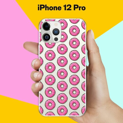 Силиконовый чехол Пончики на Apple iPhone 12 Pro силиконовый чехол на apple iphone 12 12 pro эпл айфон 12 12 про с рисунком jam soft touch сиреневый