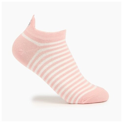 фото Носки hobby line, размер 36/37, розовый, белый, голубой