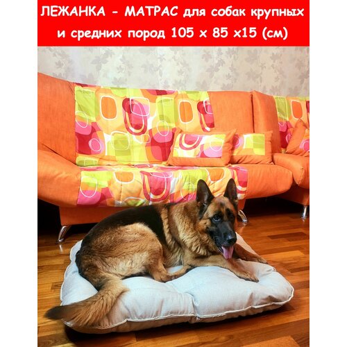 Лежанка - матрас для собак средних и крупных пород, для больших собак 105х85х15(см)