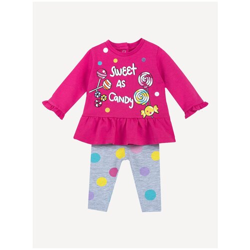 Комплект одежды Chicco, свитшот и легинсы, размер 98, розовый
