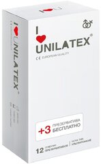 Unilatex / Презервативы Unilatex Ultra Thin 12+3 шт, ультратонкие.