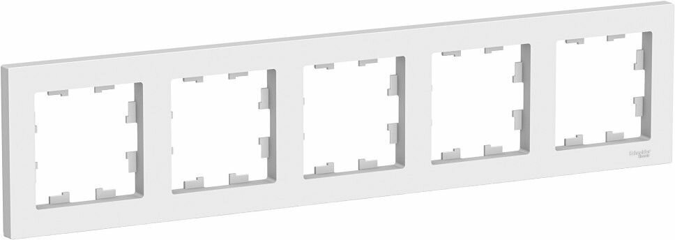 ATLASDESIGN 5-постовая Рамка универсальная белый Schneider Electric ATN000105