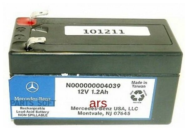 Аккумуляторная Батарея Мото Mercedes 1 А/Ч MERCEDES-BENZ арт. N000000004039