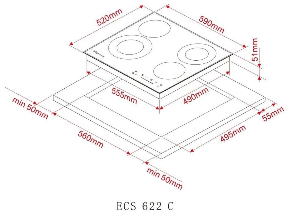 Варочная поверхность Kuppersberg ECS 622 C - фотография № 7