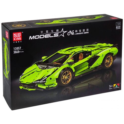 Конструктор Mould King Models 13057 Lamborghini Sian FKP 37, 3868 дет. конструктор на пульте управления mould king 13057s d lamborghini sian fkp 37 3868 деталей