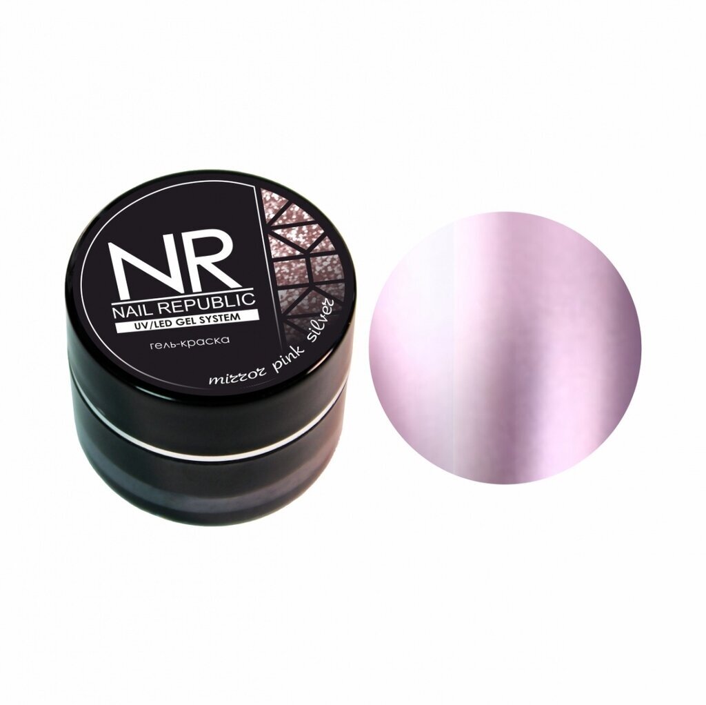 Nail Republic Гель - краска Mirror Pink Silver