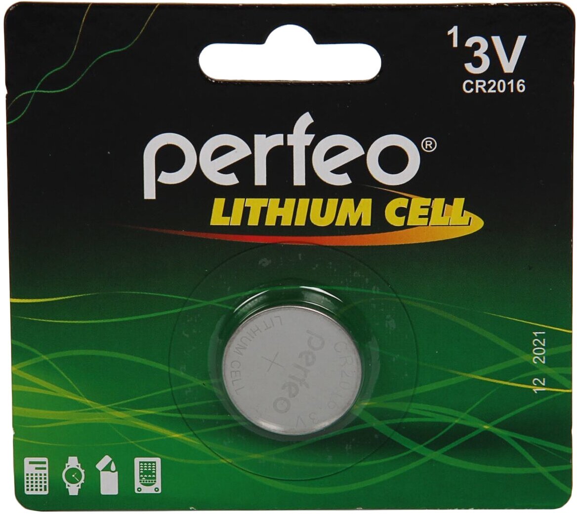 Батарейка Perfeo CR2032/1BL Lithium Cell (1 шт. в уп-ке) - фото №3
