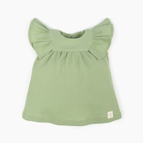 Платье Крошка Я BASIC LINE, рост 92-98 см, зеленый пижама размер 28 92 98 зеленый