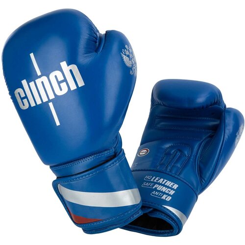 Перчатки боксерские Clinch Olimp Plus синие (вес 10 унций)