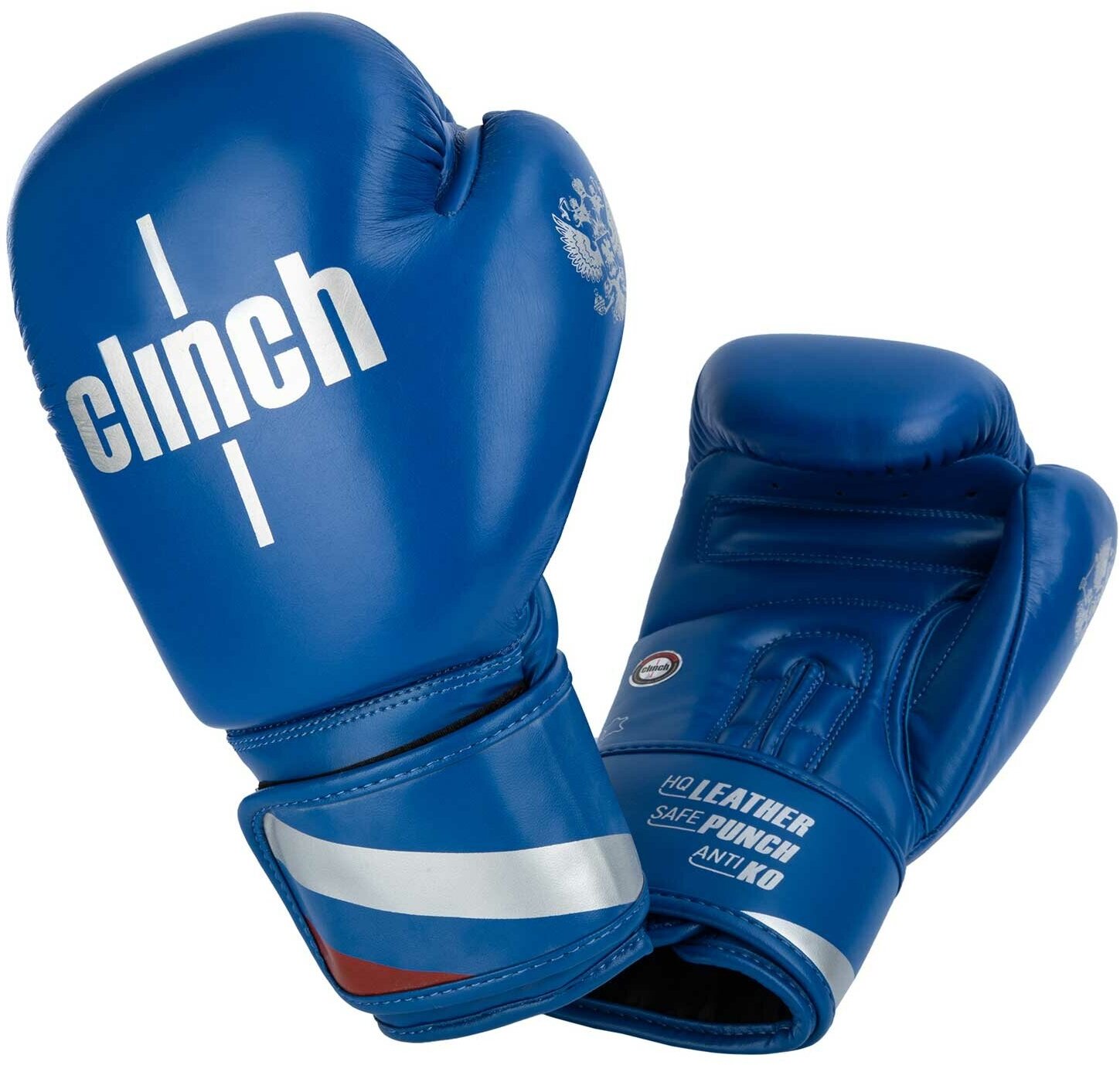 Перчатки боксерские Clinch Olimp Plus синие (вес 10 унций) 10 унций