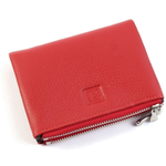 Маленький женский кожаный кошелек на магнитной кнопке VerMari 9949-1806А Ред/Блек (131255) - изображение