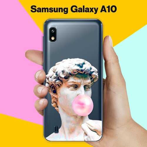 Силиконовый чехол Давид на Samsung Galaxy A10 силиконовый чехол горы на samsung galaxy a10