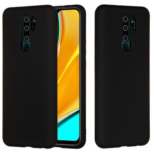 Силиконовый чехол Mobile Shell для Xiaomi Redmi 9 (черный)