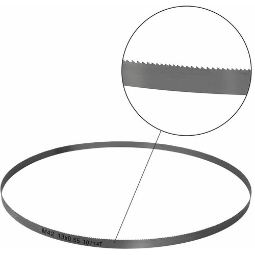 Пильное полотно для ленточной пилы пульсар по металлу 1141х13х0,65мм BIM шаг 10/14TPI , сталь М42
