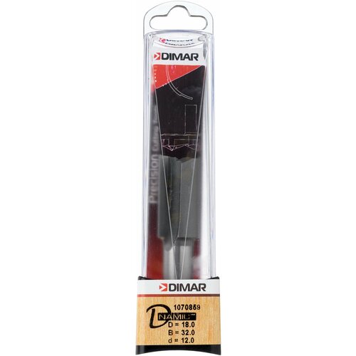 DIMAR Фреза Dimar 1070859 пазовая D18x32 L73 Z2 хвостовик 12_S,1 070 859 фреза dimar димар 1734389 спиральная z2 чистовая d12x52 l100 стружка вверх хвостовик 12