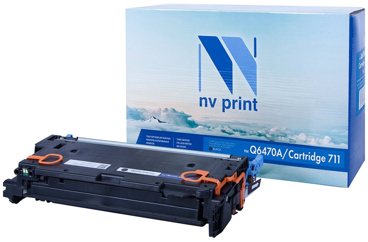 Лазерный картридж NV Print NV-Q6470A, 711Bk для HP LaserJet Color 3505, 3505x, 3505n, 3505dn, 3600, 3600n (совместимый, чёрный, 6000 стр.)