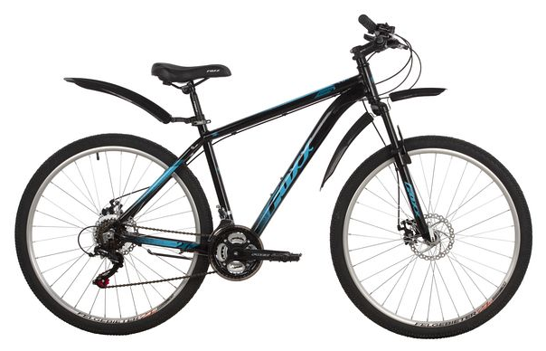 Велосипед FOXX 27.5" ATLANTIC D черный, алюминий, размер 20"