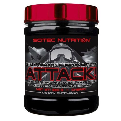 Креатин Scitec Nutrition Attack 2.0 вишня 320 гр