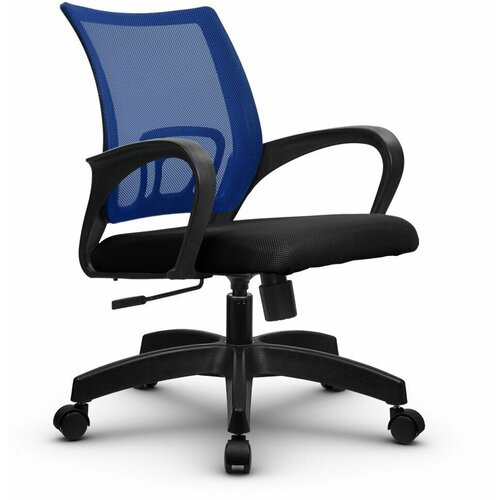 Компьютерное офисное кресло mетта SU-CS-9/ подл. 106/осн. 001, Светло-синее/Черное
