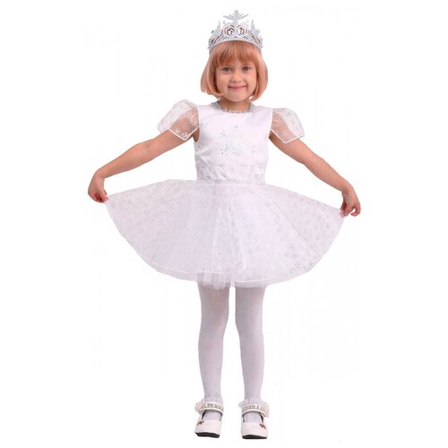 Карнавальный костюм Снежинка Снежка (11927) 110 см детский костюм снежинка снежана 13445 134 см
