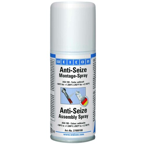 WEICON AntiSeize Спрей 400 мл Защита от коррозии и высокопроизводительное смазывающее средство
