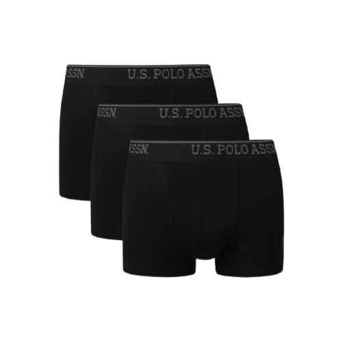 фото U.s. polo assn. набор трусов боксеры классической посадки c профилированным гульфиком, 3 шт., размер m, черный