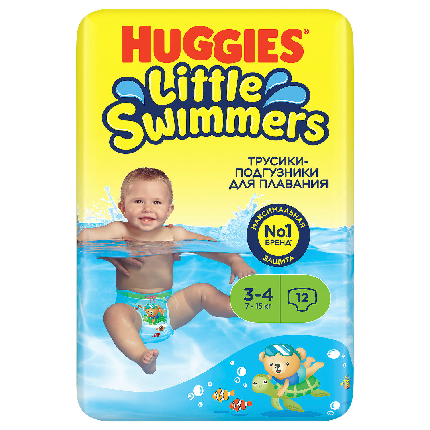 Трусики-подгузники для плавания Huggies Little Swimmers 3-4 (7-15 кг), 12 шт. - фото №2