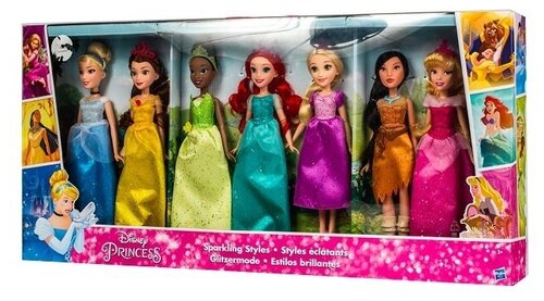 Набор из семи Кукол Принцессы Disney