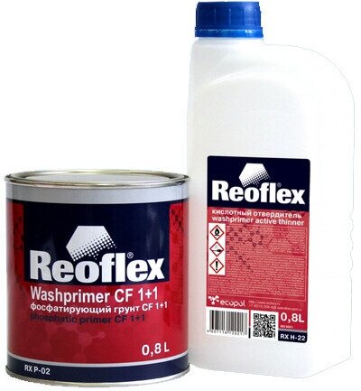 Грунт Reoflex фосфатирующий желтый 1+1 0,8л.+0,8л. отвердитель комплект