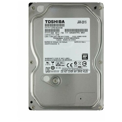 Жесткий диск HDD 1Tb Toshiba DT01ACA100 жесткий диск toshiba 1tb mq01abd100