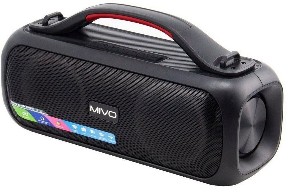 Беспроводная музыкальная колонка Mivo Мод: M14 (S19434BLU) с RGB-подсветкой - беспроводная музыкальная колонка. Встроенный аккумулятор 3000mah