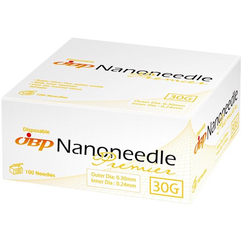 Иглы для инъекций Nanoneedle 30G - (SUTW 0,3 x 10 мм - 100 штук)